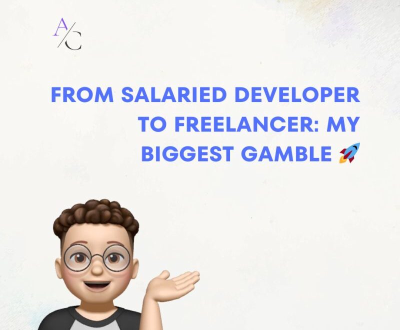 A few years ago, I had a full-time job with a stable salary and job security… but also huge frustration. 